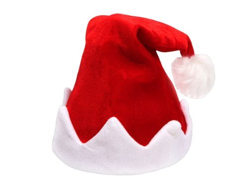 Bonnet de Noël dansant et chantant rouge et blanc en peluche de qualité supérieure (wm-115 ...